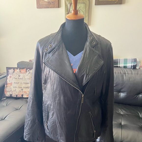 MICHAEL Michael Kors Lamb Leather jacket black - XL - Picture 4 of 5